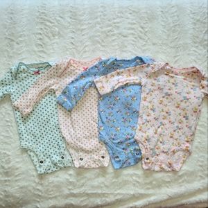 4 piece Carter's 3 month Long Sleeve Onesies